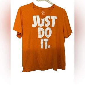 Nike Orange Short Sleeve Tee Just Do It